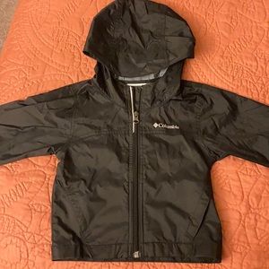 Black Columbia rain coat 2T